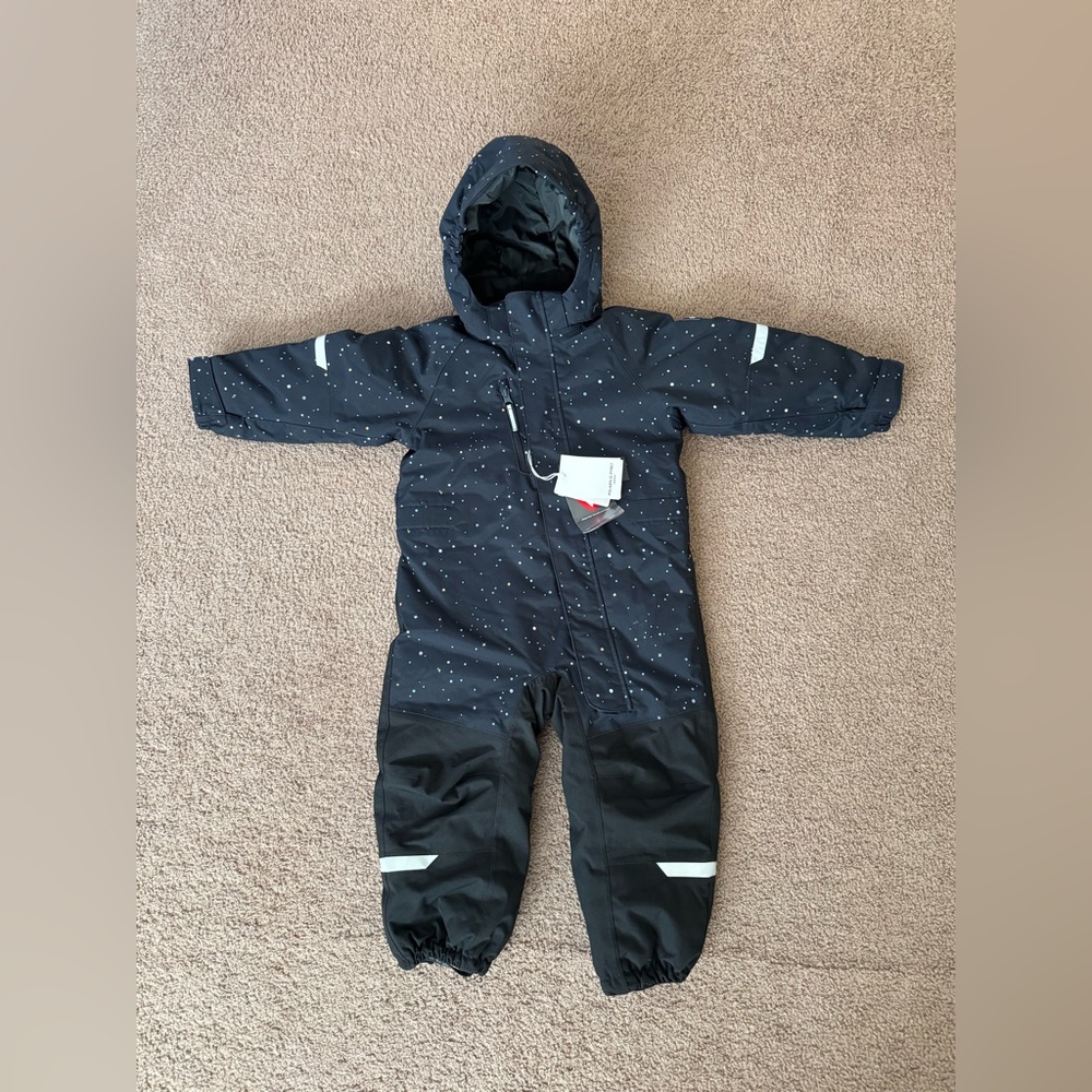 New POLARB O PYRET SNOWY waterproof padded overall snowsuit 2-3 yrs